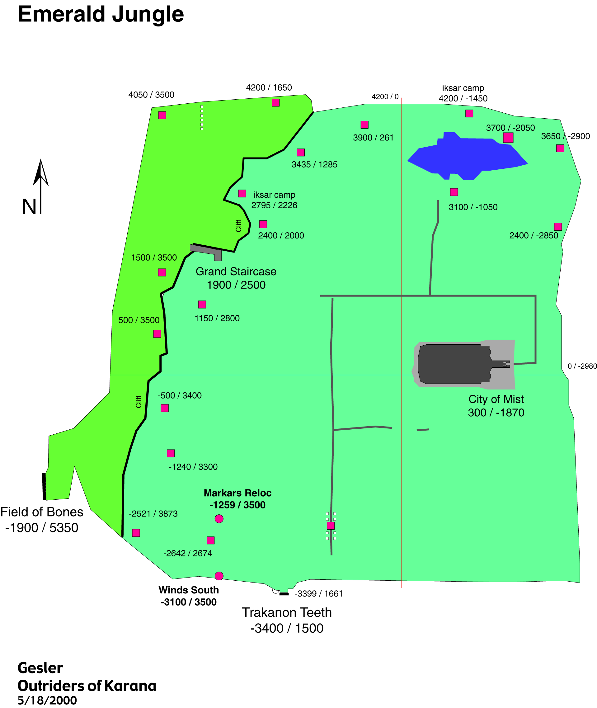 Emerald jungle eq map